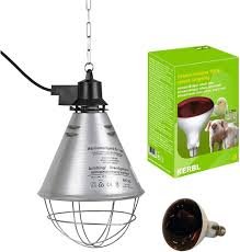 Kerbl 250 W Infraröd Värmelampa Kit med Reflektor