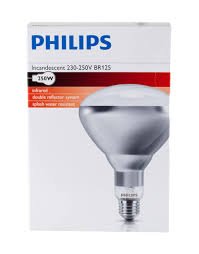 Philips Infraröd Lampa 250W E27 Silver