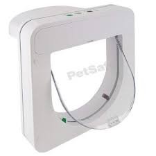 PetSafe Mikrochip Kattlucka, Vit – En Storlek