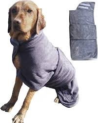 By Lola - Snabbtorkande Hundmorgonrock i Grått