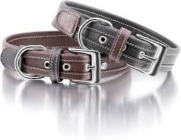 Mjukt Läderhalsband för Hundar - Knuffelwuff 13992-004