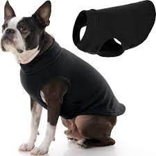GOOBY Stretch Fleeceväst för Hund - Svart