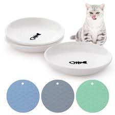 Dorakitten Keramiska Matskålar för Katter - 3-pack
