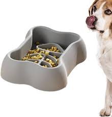 Långsammatande Hundskål i Silikon