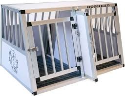 Doghead Aluminium hundbur 90x65x55 cm Komfort